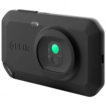 FLIR C3-X Wärmebildkamera Schwarz 1800 mAh Vanadiumoxid ungekühlte Focal-Plane-Arrays integriertes Display 128 x 96 Pixel LCD 640 x 480 Pixel