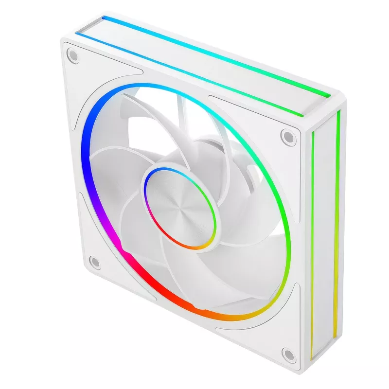 Gehäuselüfter MODECOM VOLCANO LOOP 120 ARGB Reverse Fan Weiß 120 mm, PWM, 400–1400 RPM