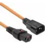 ACT Stromkabel C13 IEC Lock C14 orange 1 m PC938 230 V 10 A