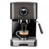 Espressomaschine Schwarz & Decker BXCO1200E — 1200 W, 15 bar, 1,2 L Wassertank, 2 Tassen, integrierter Milchaufschäumer, für die Arbeitsplatte, silber