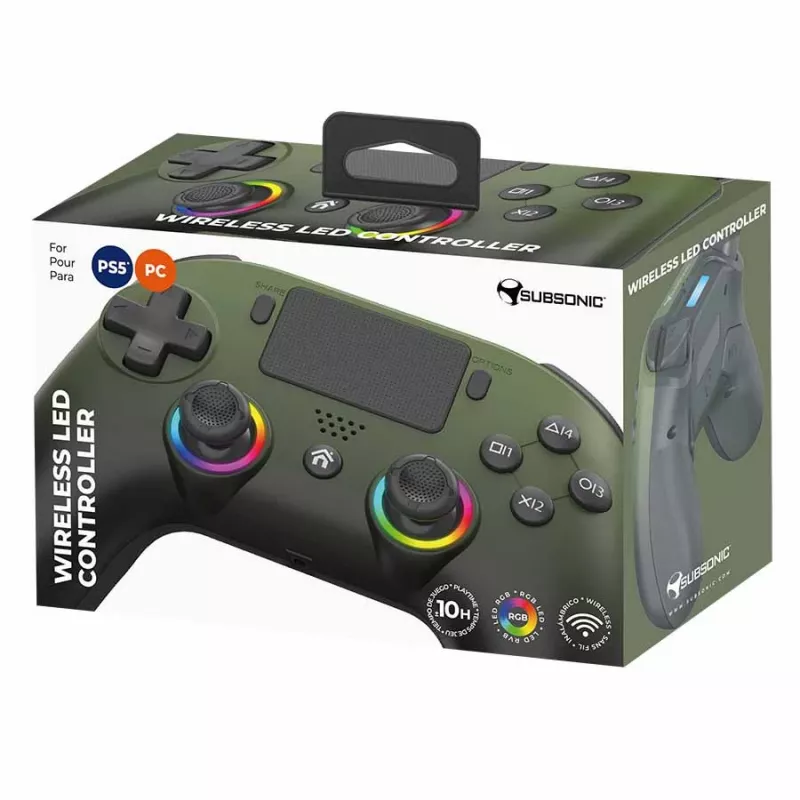 Subsonic Wireless LED Controller Grün für PS5