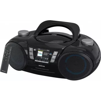 Tragbarer DAB+ CD/MP3/USB/SD Bluetooth-Player SENCOR SPT 6510DB — DAB+, Bluetooth 5.3, 16 W RMS, CD/USB/SD, 2,4 Zoll LCD