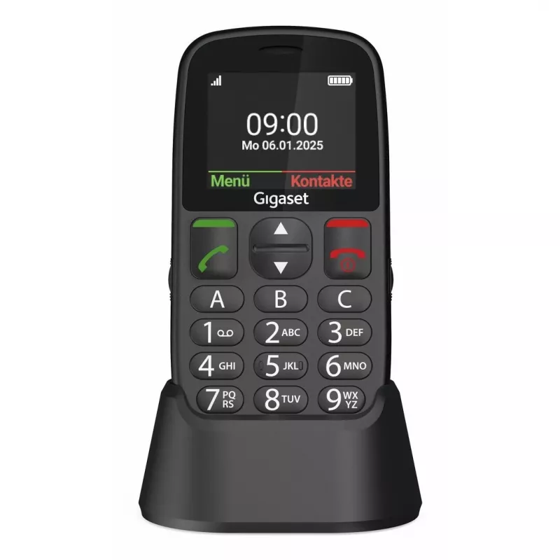 Siemens GL395 Schwarzes Mobiltelefon 5,6 cm / 2,20 Zoll - 0,30 Mpx Kamera (S30853-H1230-R101)