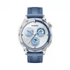 Smartwatch HUAWEI WATCH GT5 46mm – 1,43 Zoll AMOLED, GPS, 524 mAh, Edelstahlgehäuse, blaues gewebtes Armband