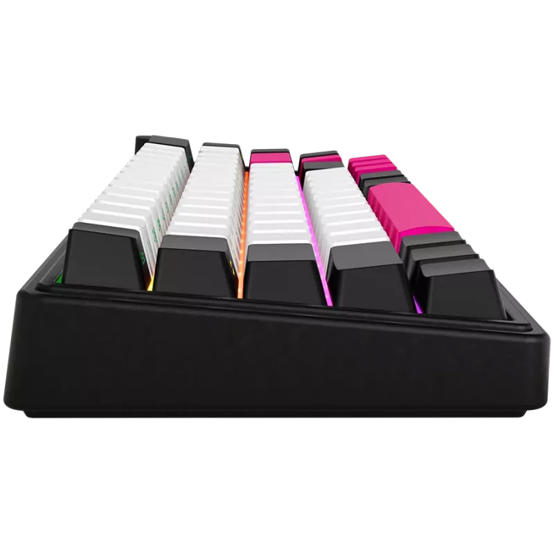 LORGAR KBP70MW, Kabellose 65% Mechanische Gaming-Tastatur Pro, Schwarz/Rot, EN-Layout