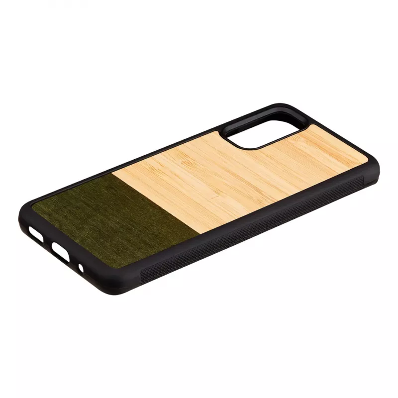 Handyhülle man and wood Galaxy S20 Bambuswald Schwarz — Schützende Rückabdeckung für Samsung Galaxy S20