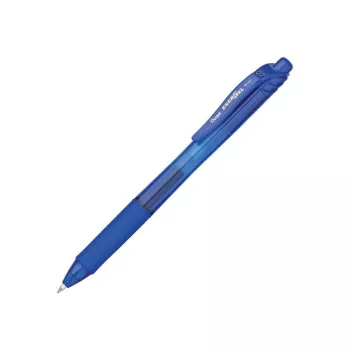 Pentel Energel X - Einziehbarer Gelschreiber - Blau - Blau - Transparent - Kunststoff - Gummi - Gummi - Beidhändig