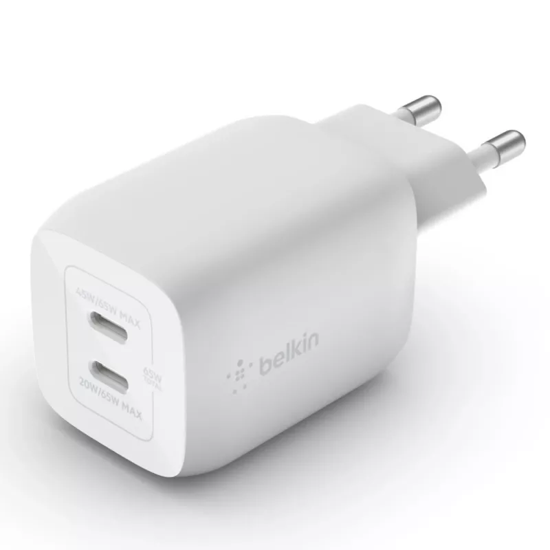 Ladegerät Belkin WCH013vfWH Indoor AC Schnellladegerät für Laptop Smartphone Tablet