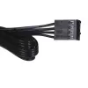 Lüfter-Hub DeepCool FH-04 – 20-poliger ATX auf 4× 3-pol Molex, 0,55 m Kabel, schwarz