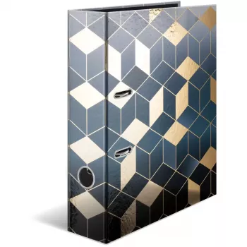 HERMA 7056 Aktenordner A4 Karton Blau - Gold (7056)