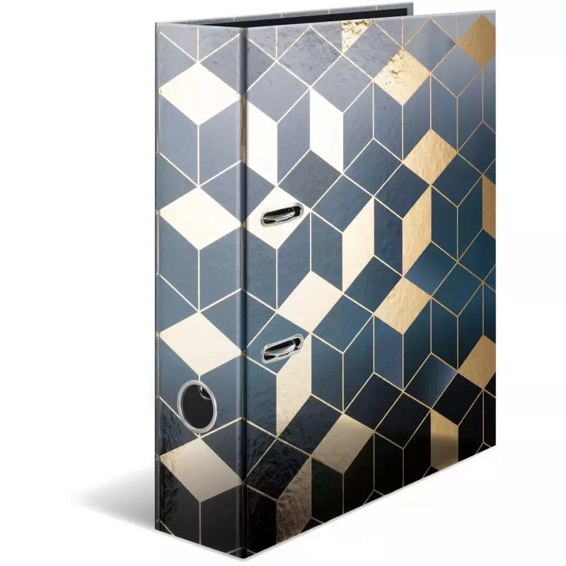 HERMA 7056 Aktenordner A4 Karton Blau - Gold (7056)