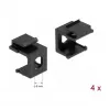 Montageset DELOCK 86810, schwarz — DELOCK 86810 Montagezubehör