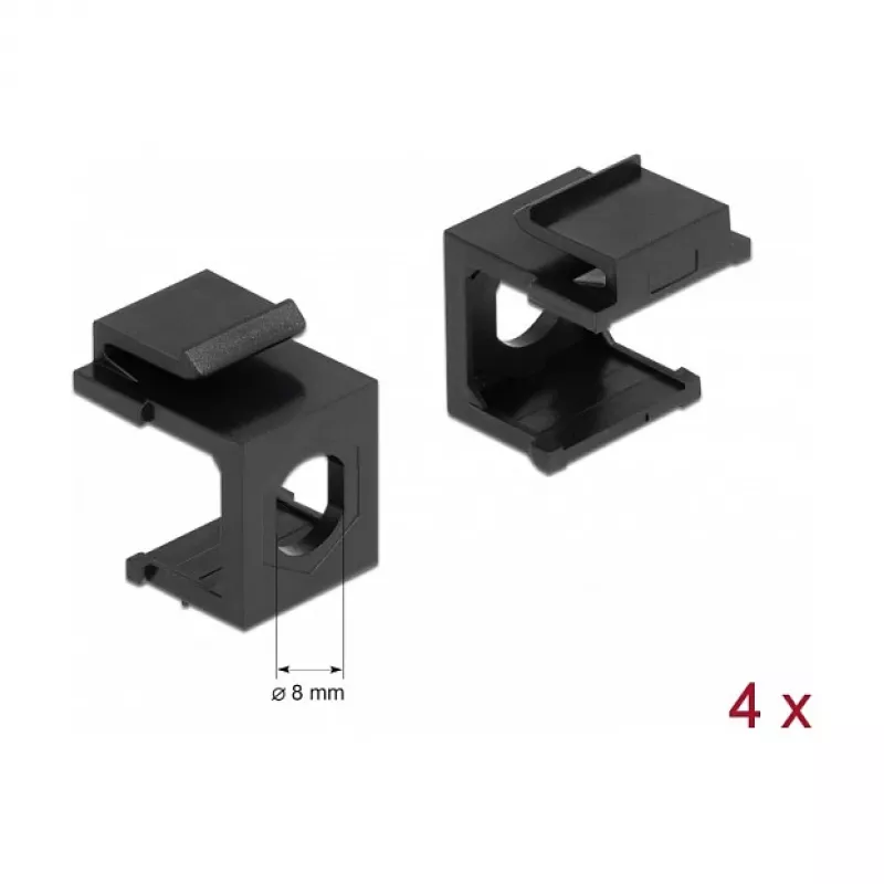 Montageset DELOCK 86810, schwarz — DELOCK 86810 Montagezubehör