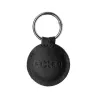 Schutzhülle aus Leder für Apple AirTag FIXED FIXWAT-C2-BK echt Rindsleder schwarz kompakte Tasche