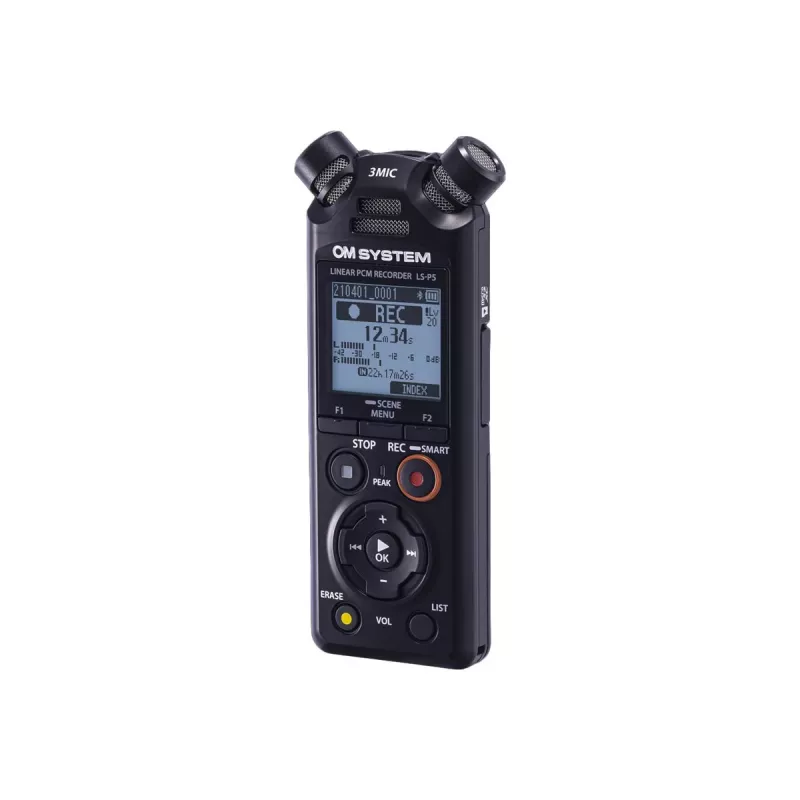 Audio-Recorder Olympus LS-P5 Schwarz 149 h Aufnahmezeit 72 h Akkulaufzeit