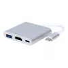 USB-Grafikadapter GEMBIRD A-CM-HDMIF-02-SV, HDMI-Ausgang, bis zu 3840×2160, silber, 58,5×51×11,6 mm