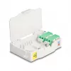 Netzwerk-Kabel DeLOCK Glasfaser-Anschlussbox 85936 LC Duplex Weiß