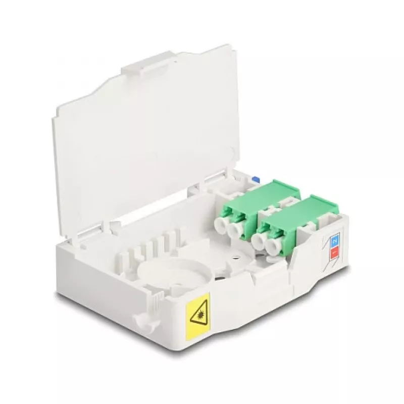 Netzwerk-Kabel DeLOCK Glasfaser-Anschlussbox 85936 LC Duplex Weiß