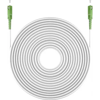 Goobay 59604 Glasfaserkabel 20 m SC/APC FTTH OS2 Weiß (59604)