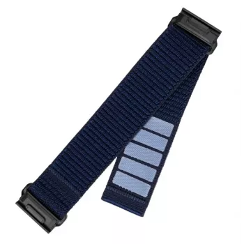 Austausch-Sportarmband FIXED für Garmin QuickFit 22 mm — Dunkelblau Nylon, 160–210 mm