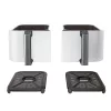 Heißluftfritteuse Ninja AF400EU Double 9,5 L 2470 W Weiß, Dreh- und Touch-Bedienelemente