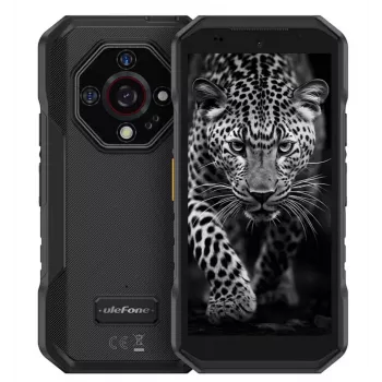 UleFone Armor X32 — 5,65 Zoll (14,3 cm), Android 14, 6 GB RAM, 128 GB, 48 MP Dreifachkamera, 5500 mAh, IP68/IP69K, Dual SIM, Schwarz