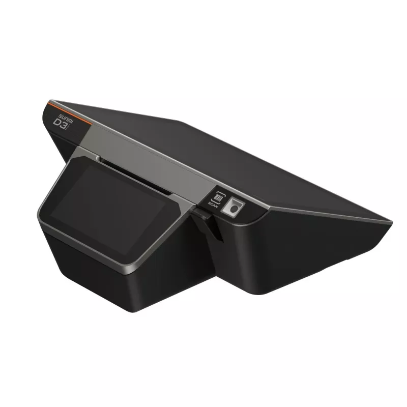 POS-Terminal SUNMI D3 MINI 10,1 Zoll projiziert-kapazitiver Touchscreen mit USB- und Bluetooth-Konnektivität