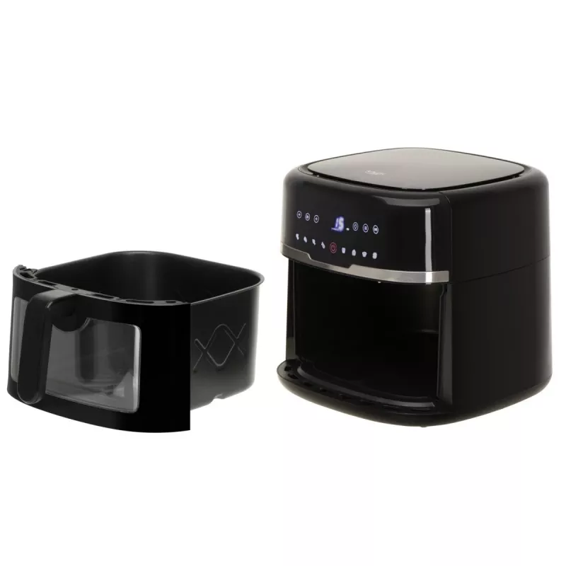 Adler AD 6318 Heißluftfritteuse, 8 l, 2500 W, LCD-Display, 9 Programme, Schwarz