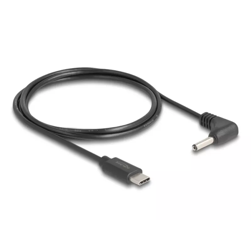 DeLOCK 85393 Stromkabel Schwarz 1,5 m USB-C 3,5 x 1,35 mm