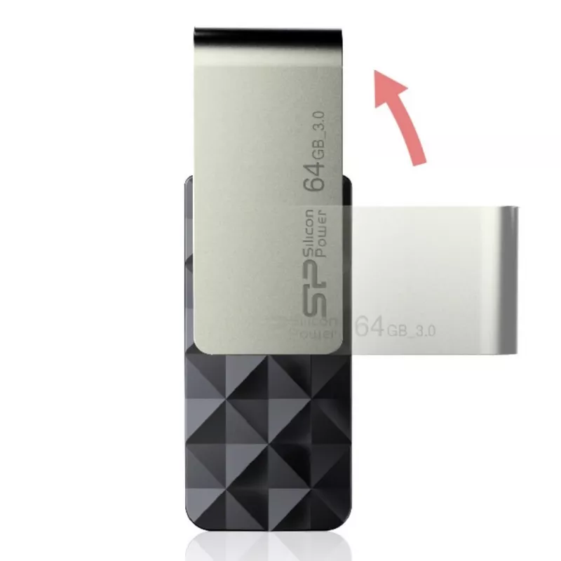 Silicon Power Blaze B30 USB-Stick 64 GB USB Typ-A 3.0 (3.1 Gen 1) Schwarz