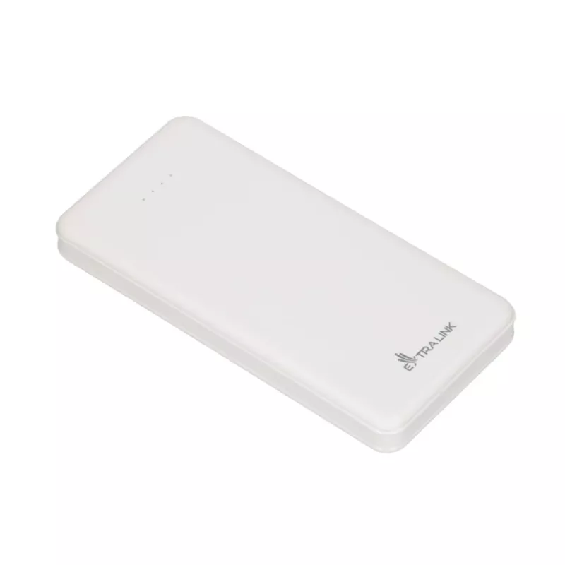Powerbank Extralink EPB-078W 10000 mAh Weiß, USB-C, 10 W Ausgang, lädt bis zu 2 Geräte
