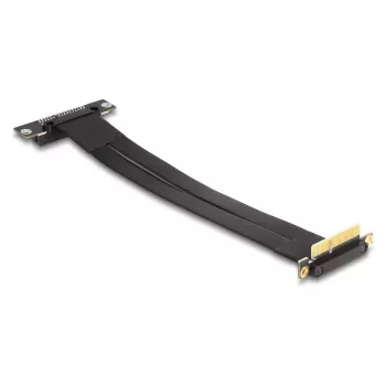 Delock Riser Card PCI Express x4 Stecker 90 Grad abgewinkelt auf x4 Slot 90 Grad abgewinkelt, 60 cm Kabel