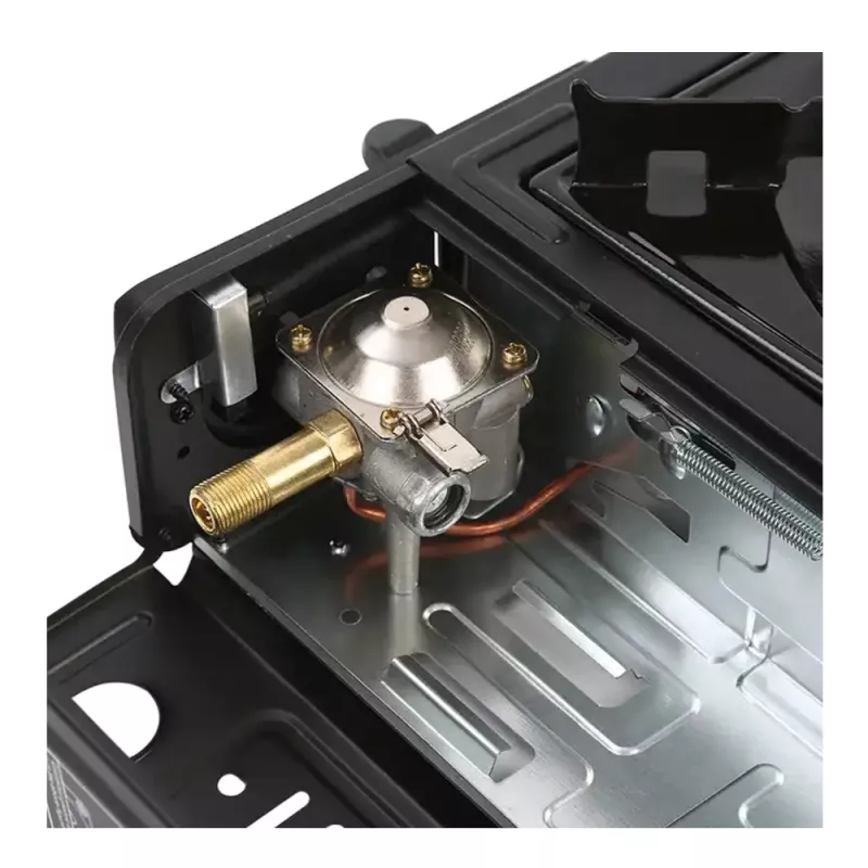 Extralink Tragbarer Campingkocher, Gas-Feldkocher 2-in-1 im Koffer