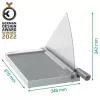 Leitz Precision Home Office Papierschneider A3, 10 Blatt, manuelle Klemme, Edelstahl, A3, 80 g/m², Stahl