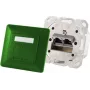 Socket-outlet 2 x RJ-45 ShiverPeaks 74280-G, Cat6a, 500 MHz, Metallgehäuse, grün