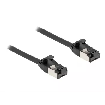 Netzwerkkabel DeLOCK RJ45-Kabel Stecker auf Stecker Cat.8.1 2 m schwarz