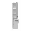 Badezimmerschrank NEL IV 31x30x174 cm, weiß, glänzend