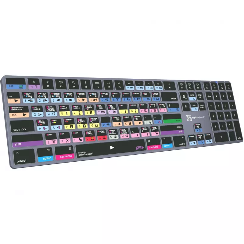 Logickeyboard Avid Media Composer - Pro Titan UK Mac - Tastatur - QWERTY