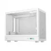 Computergehäuse DeepCool CH160 PLUS WH Small Form Factor weiß, microATX, gehärtetes Glas, USB-C
