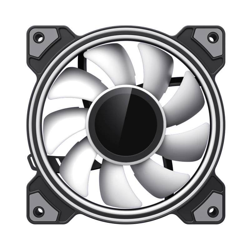 Gamemax | Gehäuselüfter | DUAL RING INFINITY | Schwarz