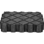 Gummiauflage ks tools 160.0391, universelle Stützauflage 155×125×35 mm