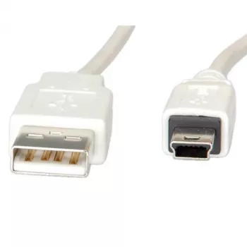 VALUE - USB-Kabel - USB (M) auf Mini-USB, Typ B (M) - USB 2.0 - 80 cm - Weiß (11.99.8708)