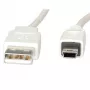VALUE - USB-Kabel - USB (M) auf Mini-USB, Typ B (M) - USB 2.0 - 80 cm - Weiß (11.99.8708)