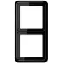 Elektroschalterabdeckung JUNG CD 582 SW Schwarz, Duroplast, schraubenlos, 81×152 mm