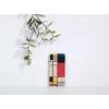 Handyhülle man and wood für iPhone XS Max — Holzrückseite, weißer Rahmen