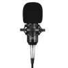 Kabelgebundenes PC-Mikrofon MEDIA-TECH MT397K mit XLR-Eingang, Tischständer, 2,4 m Kabel, 20–20000 Hz, -32 dB Empfindlichkeit