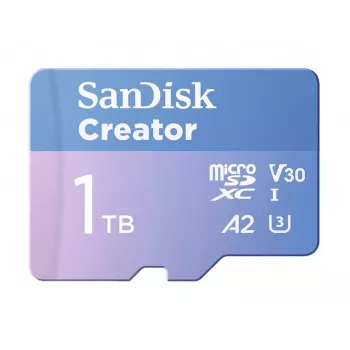 SanDisk Creator MicroSD Speicherkarte 1TB mit hohen Übertragungsgeschwindigkeiten bis zu 190 MB/s