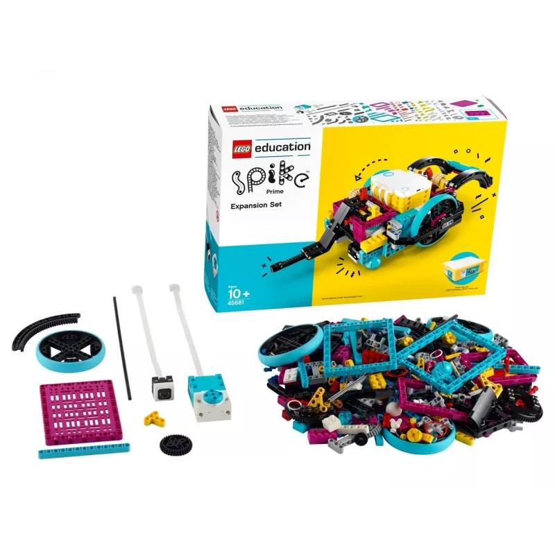 LEGO Education Spike Prime Erweiterungsset 45681 — 604 zusätzliche LEGO-kompatible Elemente für Unterrichtsprojekte
