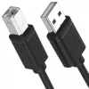 USB-2.0-Kabel Unitek Y-C420GBK, USB-A auf USB-B, 3 m, schwarz