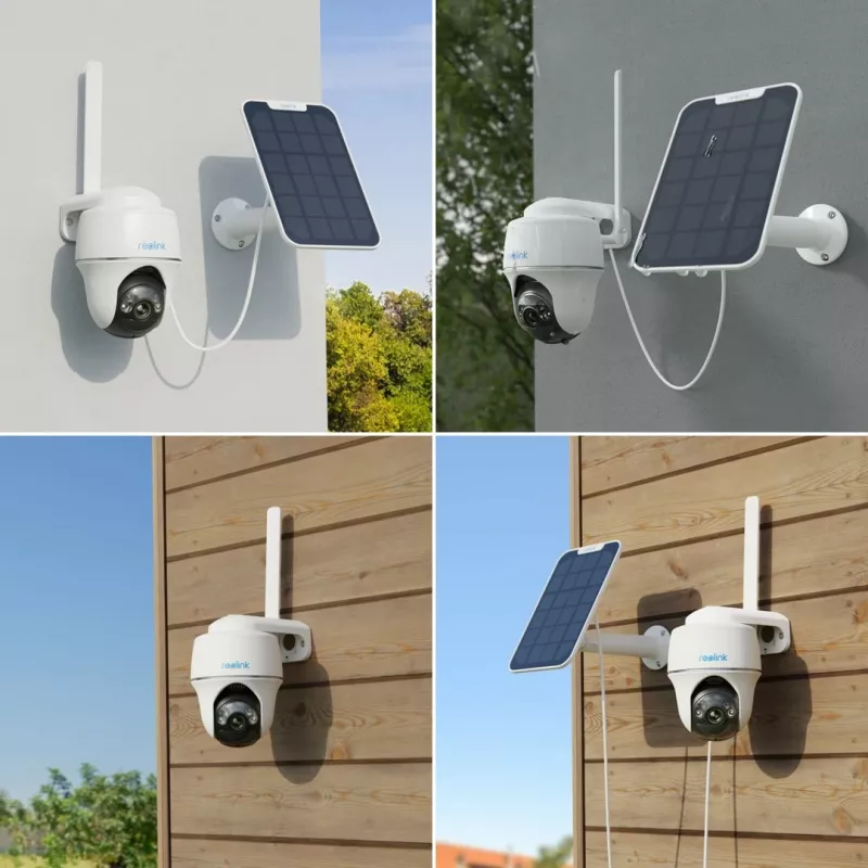 Reolink Go Series G430 - 5MP Outdoor akkubetriebene Kamera, 4G LTE-Netzwerk, Personen-/Fahrzeug-/Tiererkennung, 355° Schwenkbereich & 140° Neigung